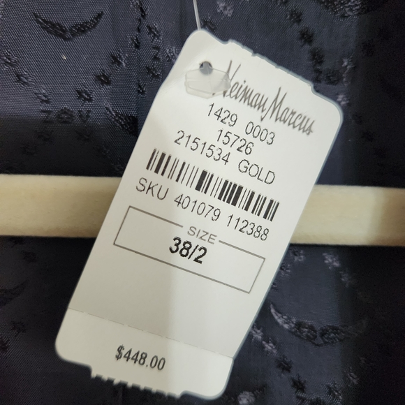 Zadig and Voltaire Gold Metallic Women's Blazer/Party Jacket - Picture 9 of 9